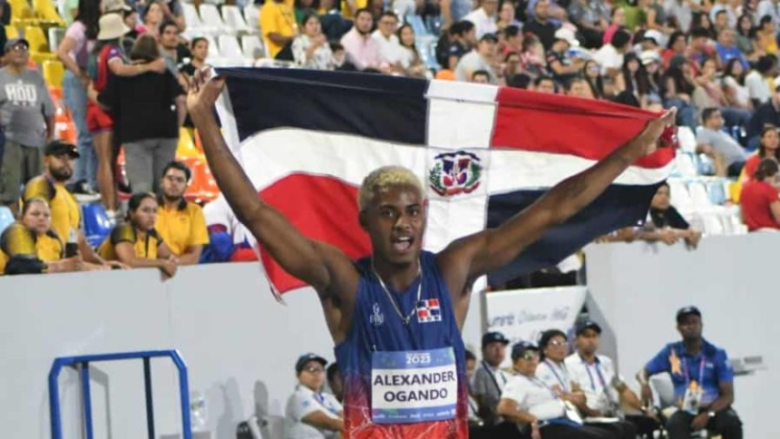 Alexander Ogando gana oro y encabeza jornada histórica del atletismo dominicano