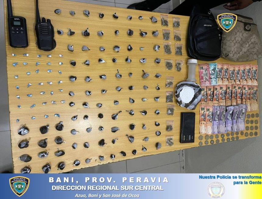 Desmantelan punto de droga en Operativos policiales de Baní