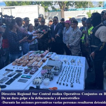 Dirección Regional Sur Central realiza Operativos Conjuntos en Baní: Da un duro golpe a la delincuencia y el narcotráfico