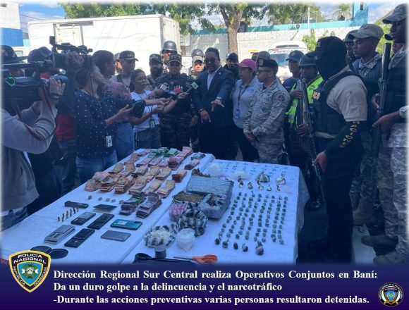 Dirección Regional Sur Central realiza Operativos Conjuntos en Baní: Da un duro golpe a la delincuencia y el narcotráfico