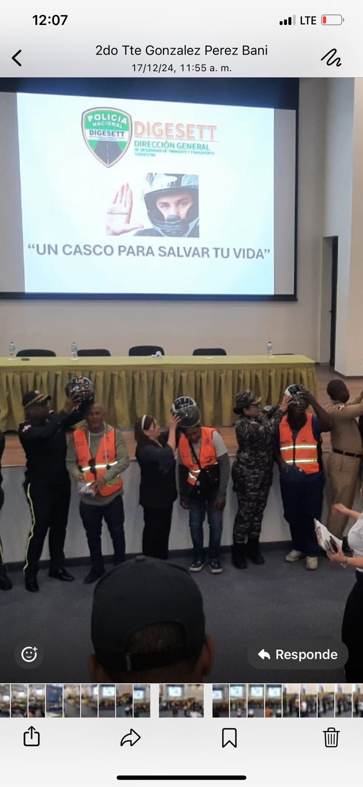 General Francisco Osoria de la Cruz impulsa campaña “Un casco para salvar tu vida